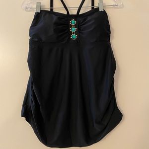 Liz Lange Maternity Swim Tankini Top M